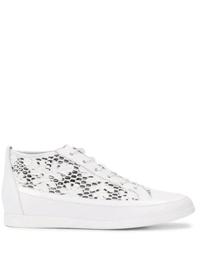 Hogl Flowery Trainers In White