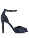 Michael Michael Kors Textured Sandals In Blue