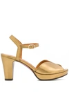 Chie Mihara Elodea Sandals In Gold