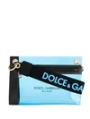 Dolce & Gabbana Transparent Logo Bag In Blue