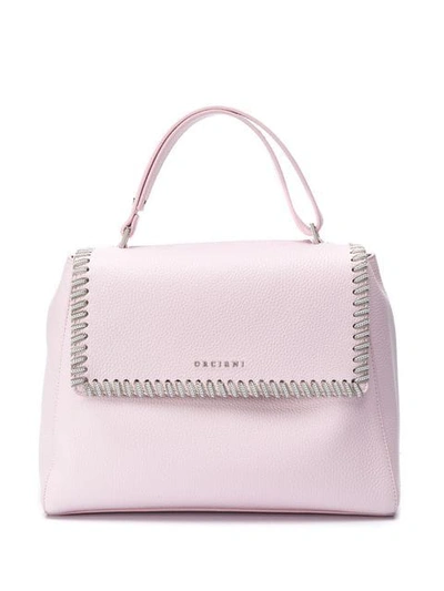 Orciani Chain Detail Tote In Pink