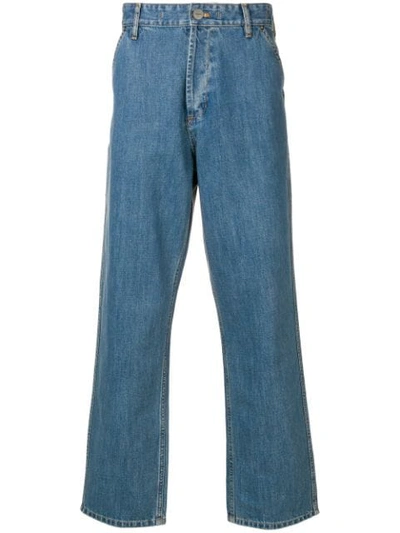 Jacquemus Wide Leg Jeans In Blue