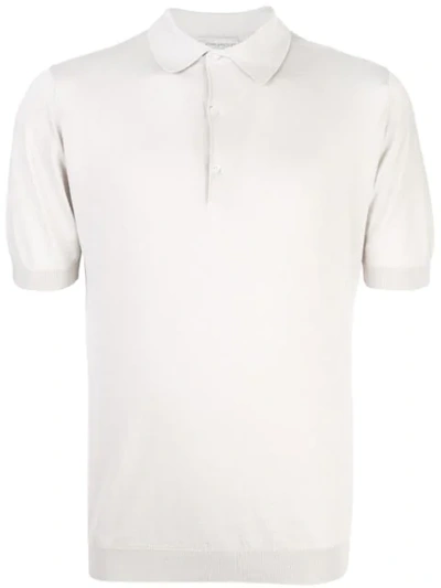 John Smedley Adrian Polo Shirt In Neutrals