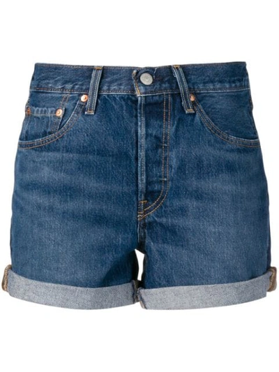 Levi's Short Denim Shorts In Blue