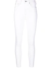 Rag & Bone Buckley Cropped Cotton-blend Twill Tapered Pants In White