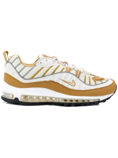 Nike Air Max 98 Suede And Mesh Sneakers In Neutrals