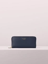 Kate Spade Sylvia Slim Continental Wallet In Blazer Blue