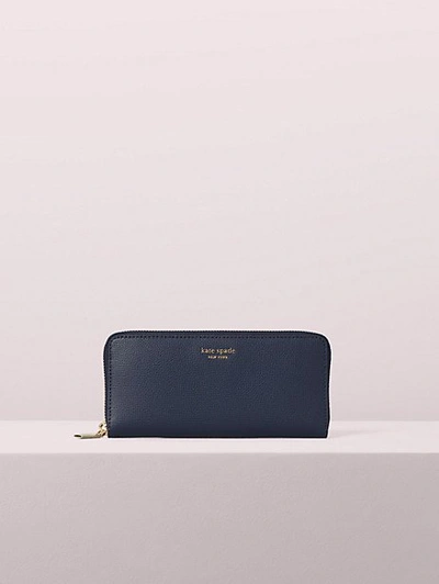Kate Spade Sylvia Slim Continental Wallet In Blazer Blue