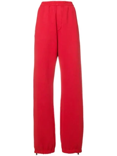 Dsquared2 Loose Fit Track Pants In Red
