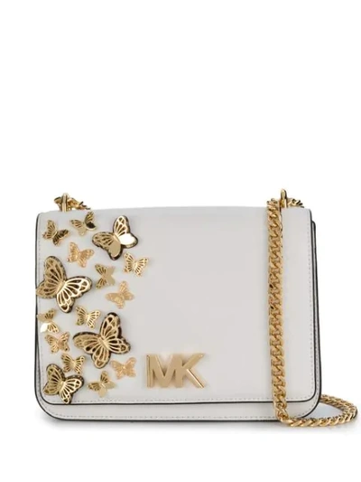 Michael Michael Kors Mott Butterfly Bag In White