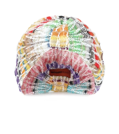 Missoni Knitted Cotton-blend Turban In Multicoloured