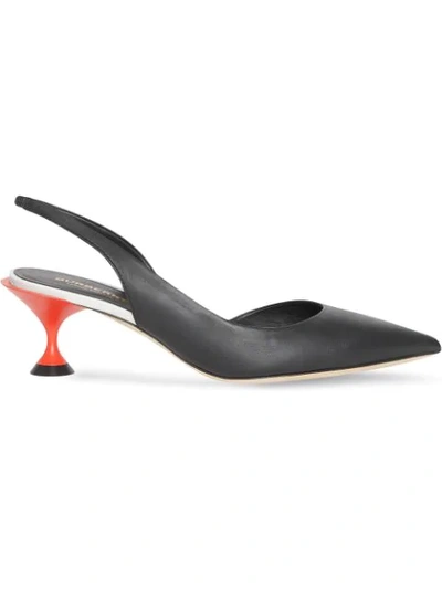 Burberry Women's Leticia D'orsay Slingback Pumps In Black
