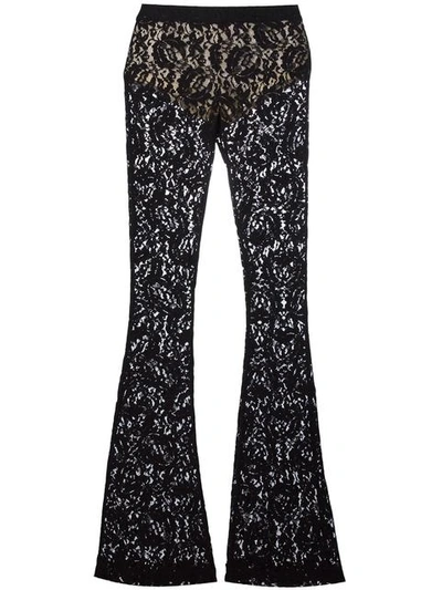 Moschino Lace Flared Trousers | ModeSens