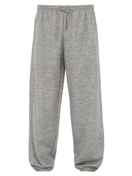 Raey Cashmere-Blend Track Pants In Grey | ModeSens