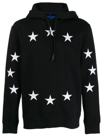 Etudes Studio Klein Embroidered European Flag Hooded Sweatshirt In Black