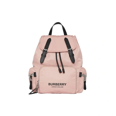 Burberry The Medium Rucksack In Logo Print Nylon