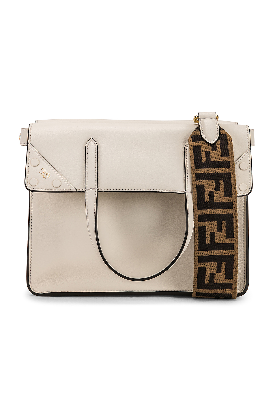 Fendi Small Flip Crossbody Bag In Ice 