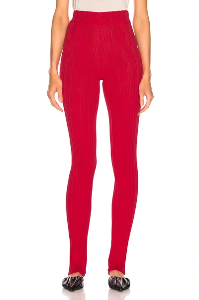 Acne Studios Keera Pant In Red In Tomato Red