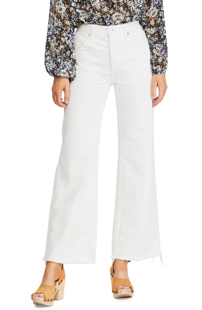 Free People High Rise Straight Flare. - In White