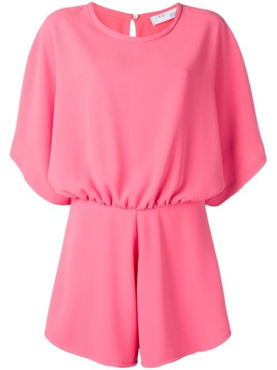 Iro Bamboo Playsuit In Pink