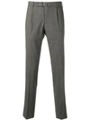 Incotex Slim Fit Tailored Trousers In Grey