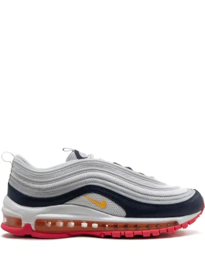 Nike Air Max 97 Premium Multicolor Textile & Leather Sneaker In White