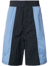 Ami Alexandre Mattiussi Oversized Track Shorts In Blue