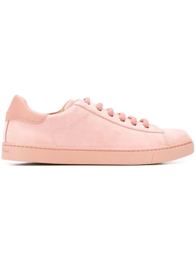 Gianvito Rossi Lace-up Sneakers In Pink