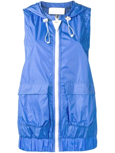 No Ka'oi Sleeveless Hooded Jacket In Blue