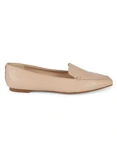 Karl Lagerfeld Destine Leather Loafers In Nude