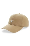 Barbour 'cascade' Baseball Cap - Beige In Dark Stone