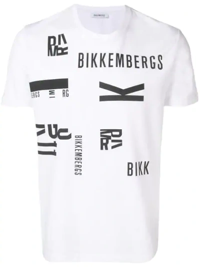 Bikkembergs Logo Print T In White
