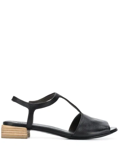 Marsèll Peep Toe Sandals In Black