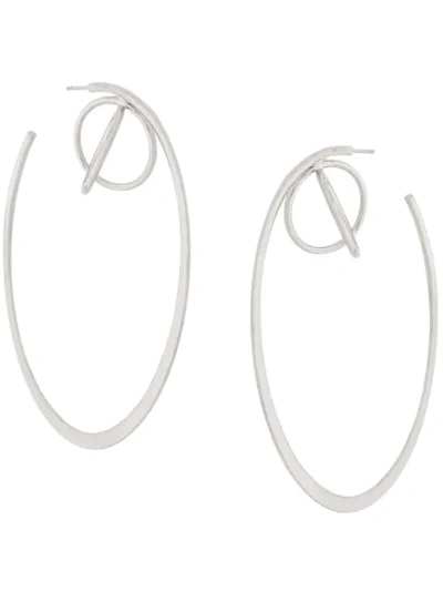 Misho Kepler Hoop Earrings In Silver