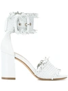 Strategia Woven Sandals In White