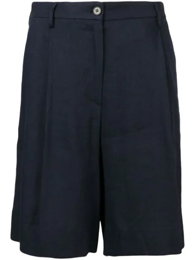 Barena Venezia High Waisted Shorts In Blue