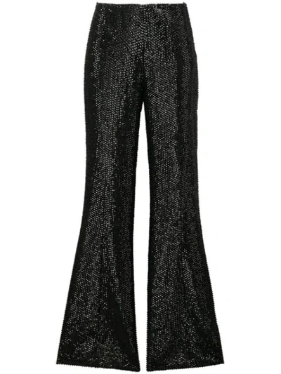 Alberta Ferretti Studded Trousers In Black