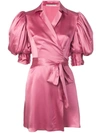 Alessandra Rich Belted Dress In Pink