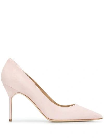 Manolo Blahnik Pointed Toe Pumps In Pink