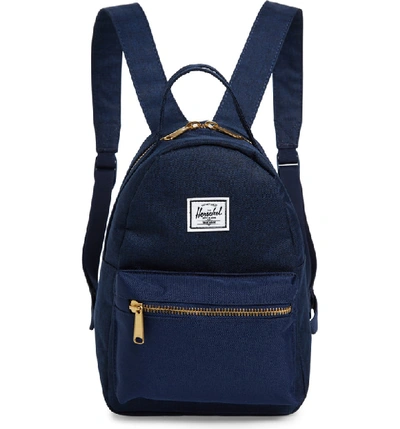 Herschel Supply Co Mini Nova Backpack - Blue In Medievl Blu Crsshtch/med Blu