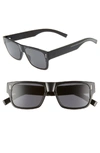 Dior Men's Fraction 4 Flat-top Nylon Sunglasses In Black / Gray Ar