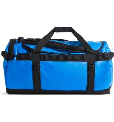 The North Face Base Camp Large Duffle Bag In Bomber Blue/ Black