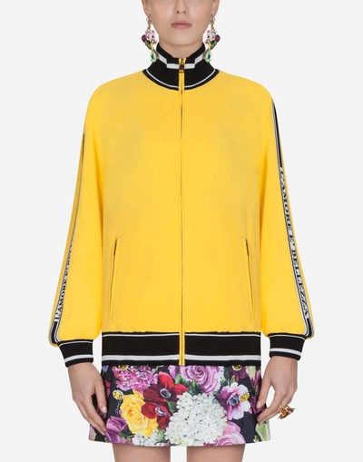Dolce & Gabbana Viscose Sweatshirt In Yellow