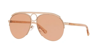 Chloé Women's Romie 59mm Aviator Sunglasses In Pink Grad