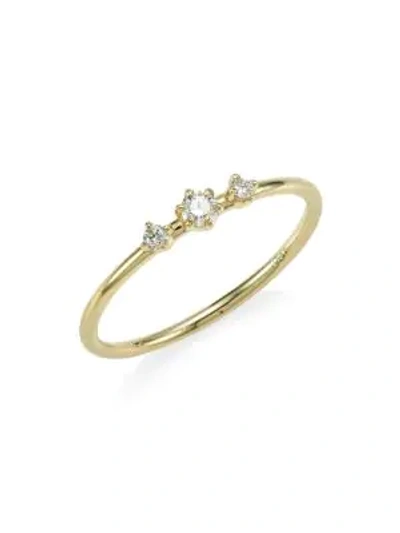 Ila Women's Core Sancia Diamond & 14k Yellow Gold Ring