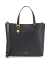 Frances Valentine Large Margaret Leather Tote In Ink