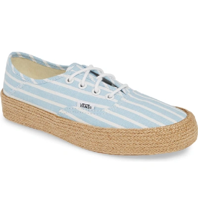 Vans Authentic Convertible Espadrille Sneaker In Alaskan Blue