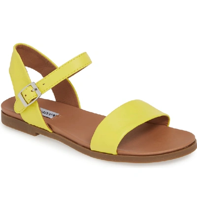 Steve Madden Dina Sandal In Yellow