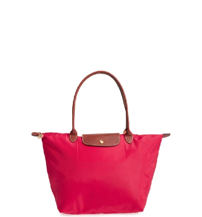 Longchamp Large Le Pliage Tote In Fig