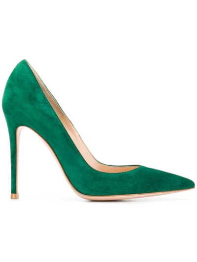 Gianvito Rossi 绒面皮高跟鞋 - 绿色 In Green